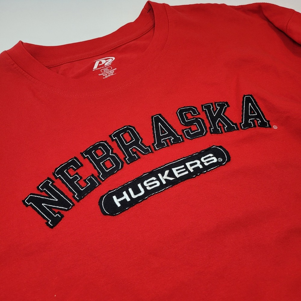 Nebraska Huskers‎ P2 by Pro Player Red T-Shirt 2XL